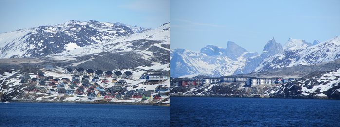 Nuuk from sea